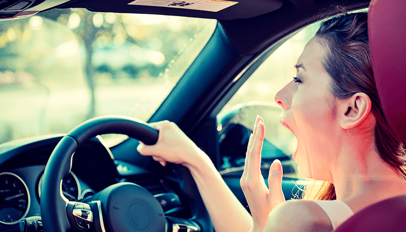 Tired driving doesn't happen without warning
